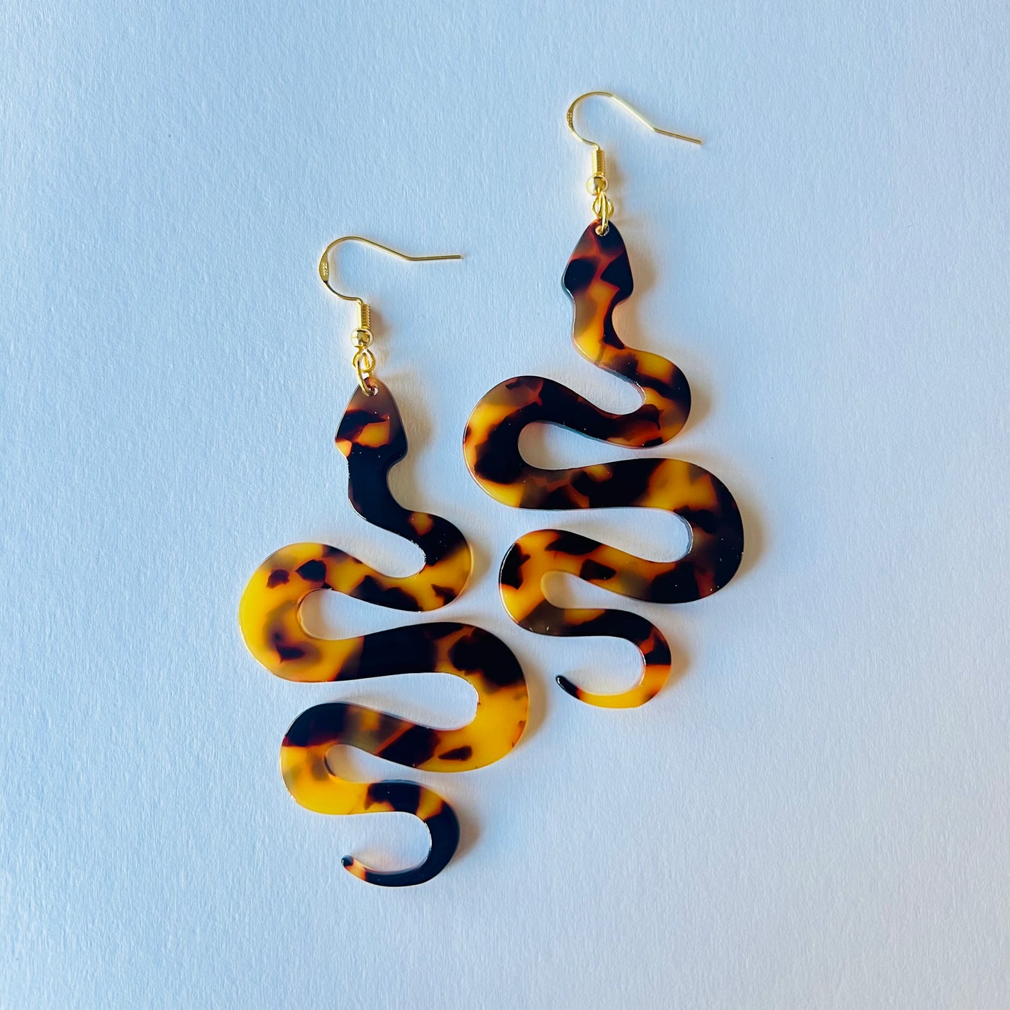 Tortoise Snake Earringse