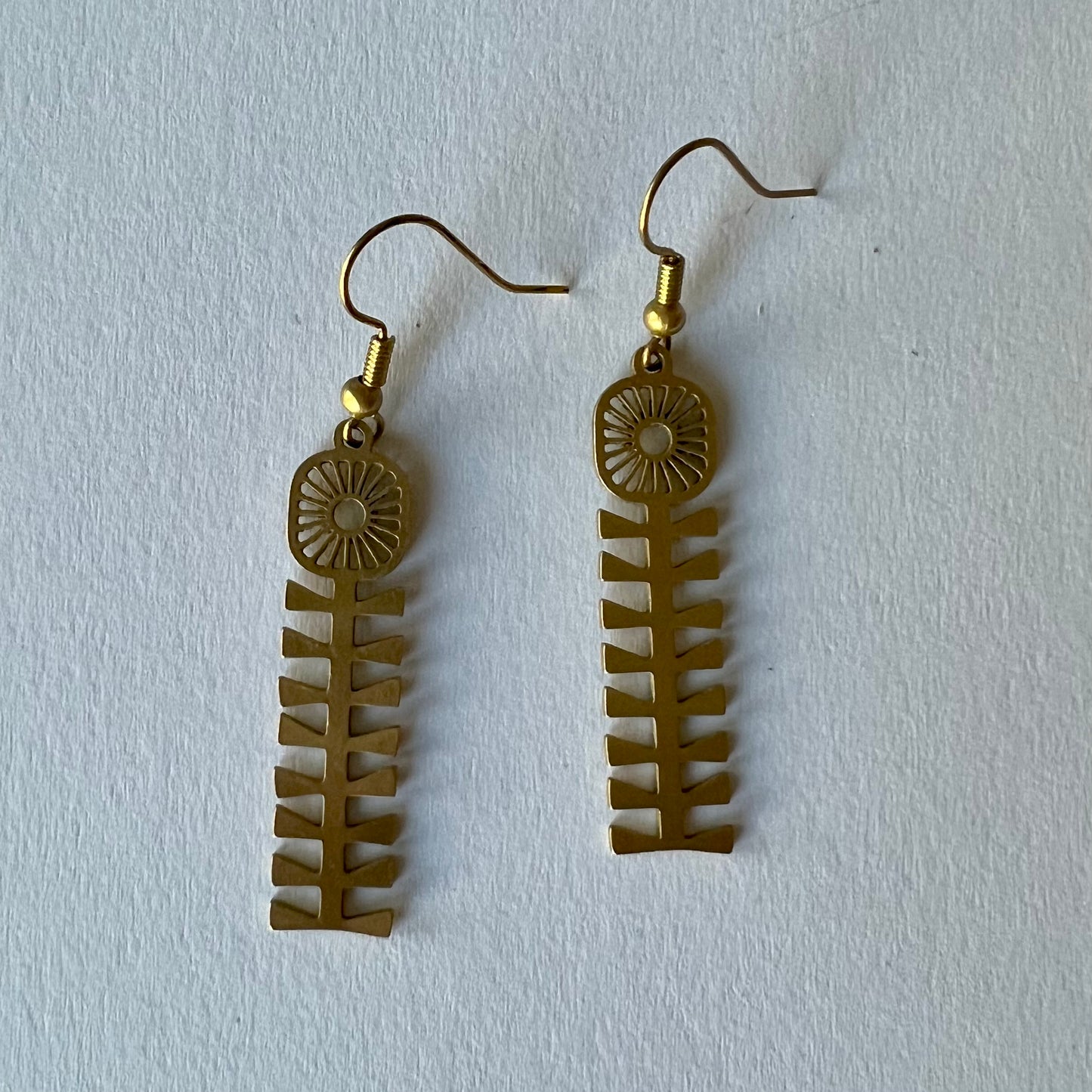 Vintage Dandelion Dangle Earrings