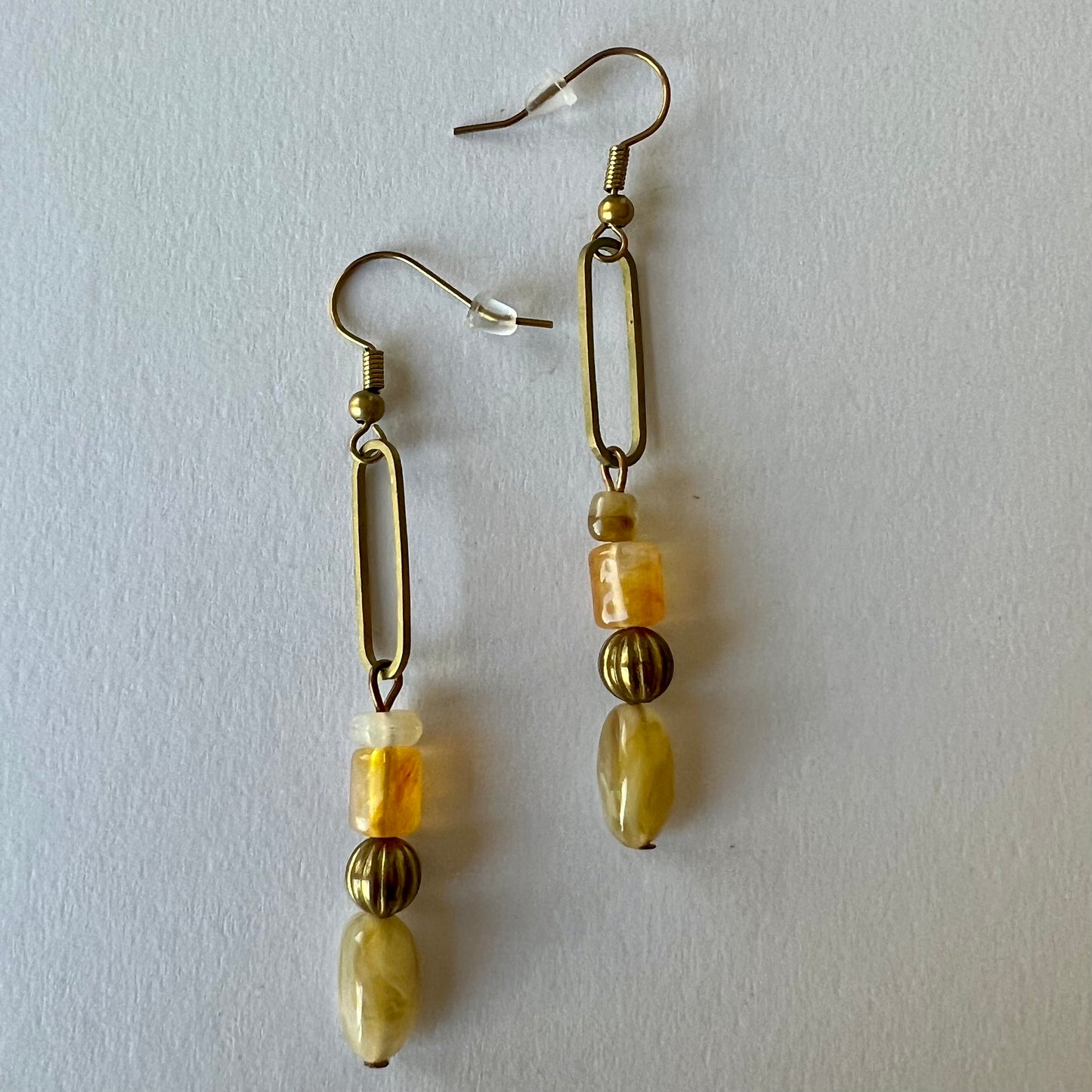 Vintage Upcycled Beaded Clip Earrings