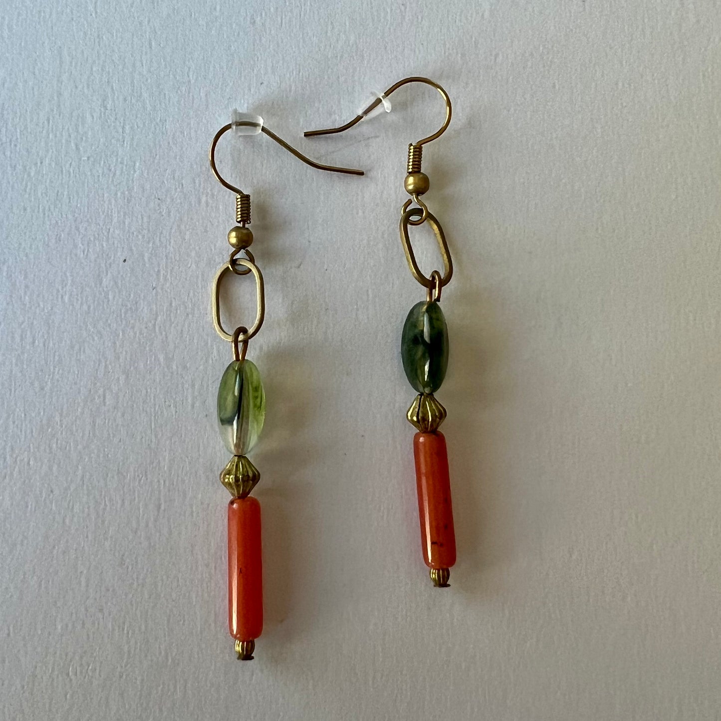 Vintage Oval Beaded Earrings