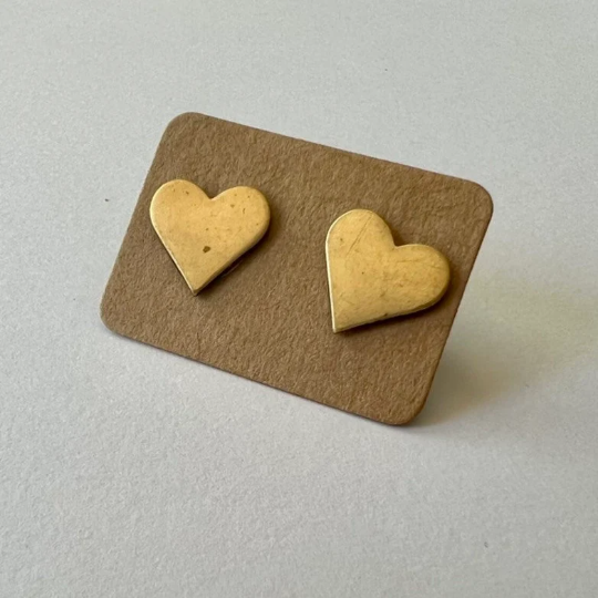 Big Heart Stud Earrings