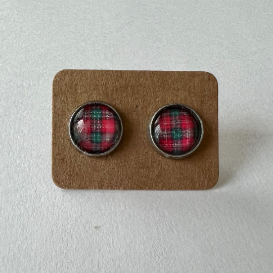 Christmas Plaid Earrings