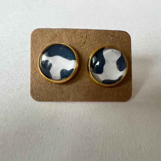 Cow Print Earrings