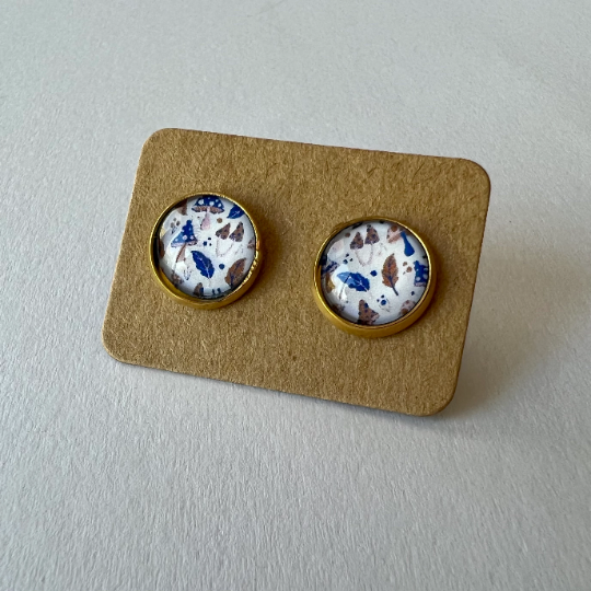 Magical Mushrooms by Harp and Crow - Stud Earrings