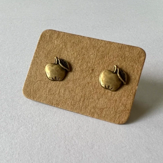 Micro Apple Stud Earrings