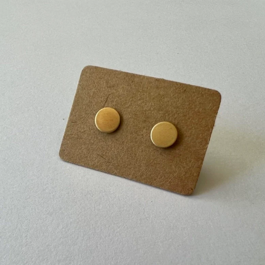 Micro Circle Stud Earrings