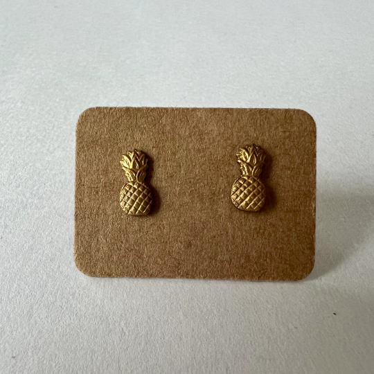 Micro Pineapple Stud Earrings