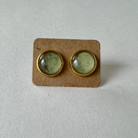 Moss Green Earrings
