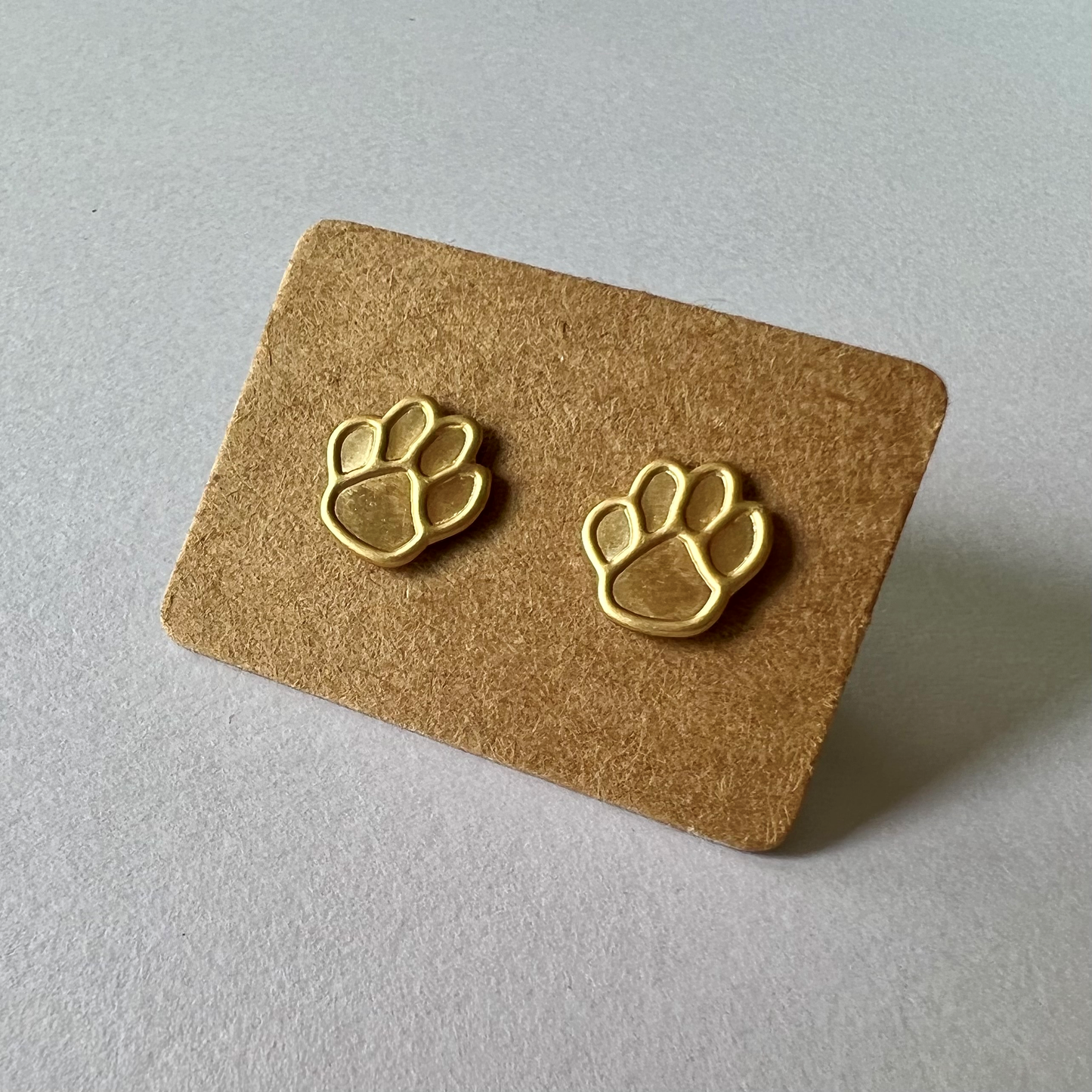 Paw Print Stud Earrings