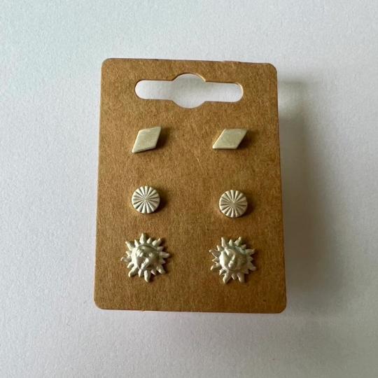 Sunny Stud Earrings 3-Pack