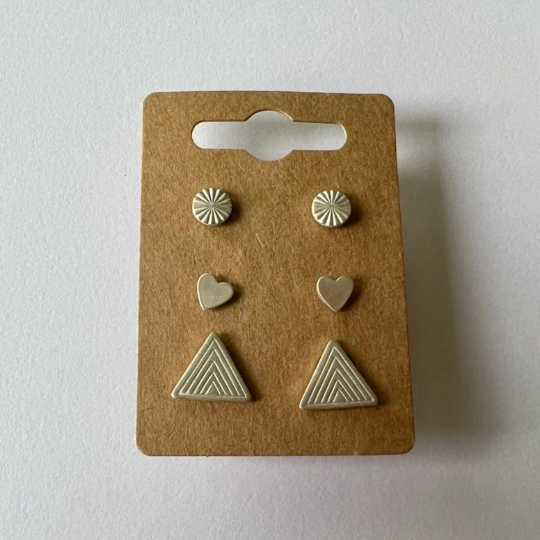 Sunshine and Rainbow Stud Earrings 3-Pack