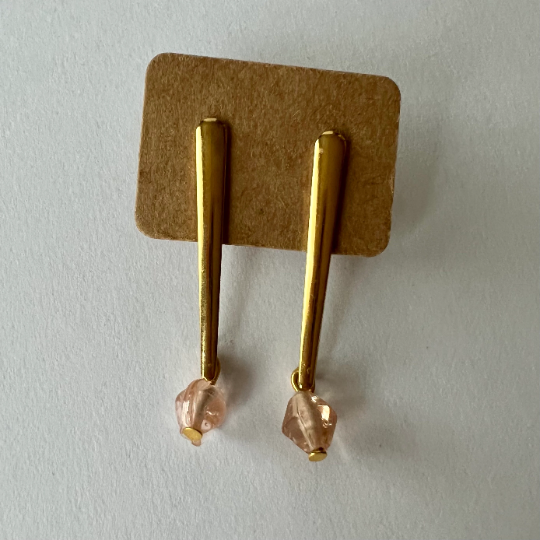 Vintage Teardrop Bead Earrings