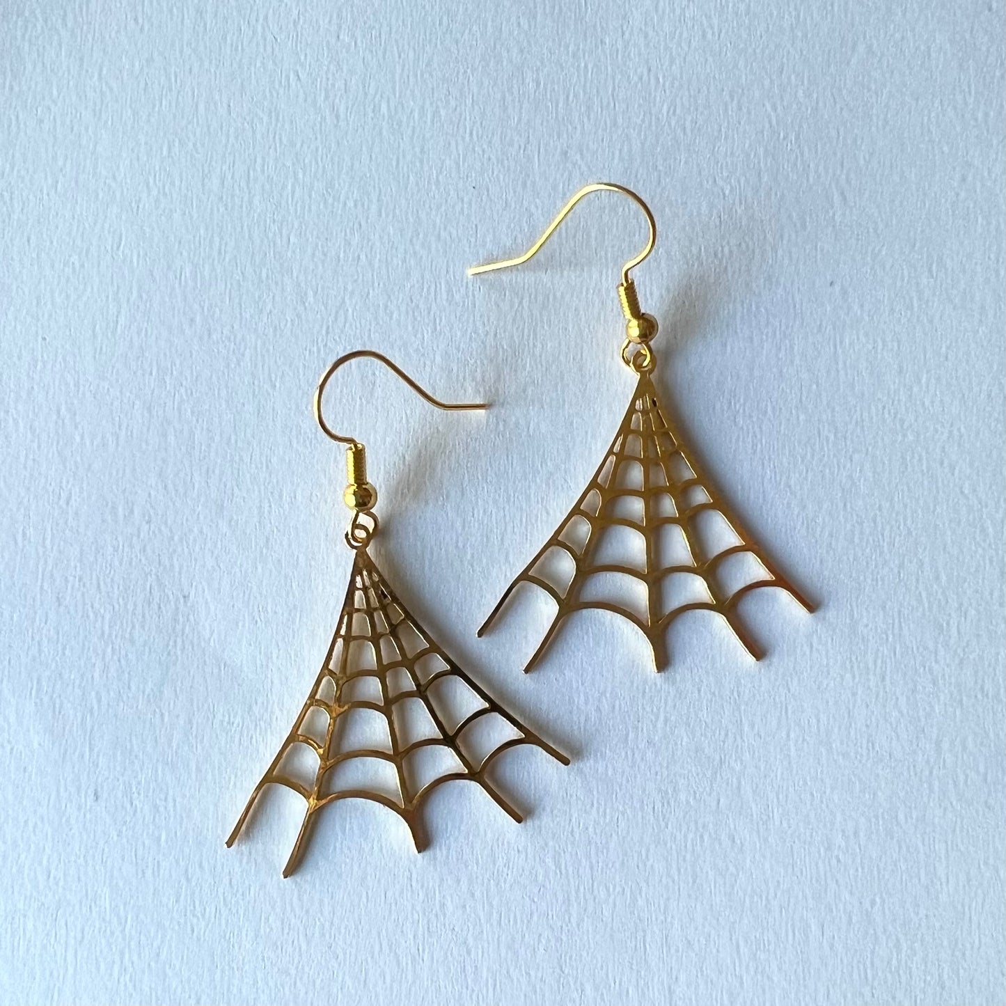 Spider Web Dangle Earrings