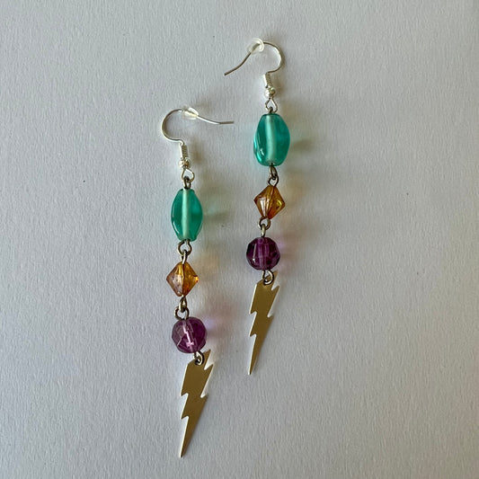 Upcycled Stormy Earrings