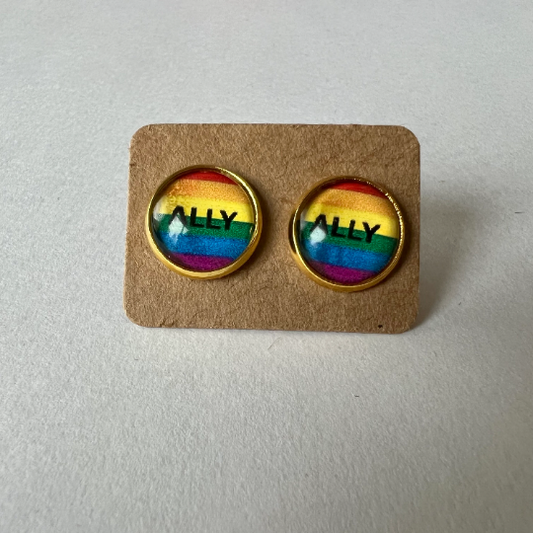 Ally Rainbow Pride Earrings