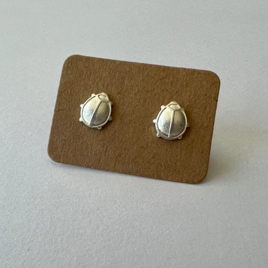 Micro Lady Bug Stud Earrings