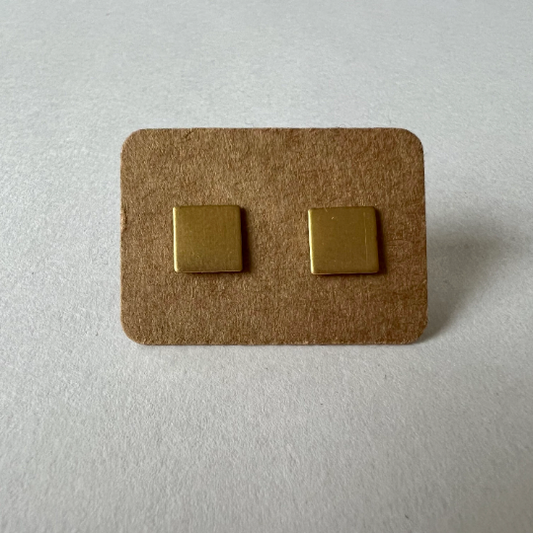 Micro Square Stud Earrings